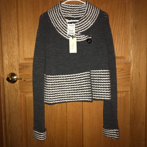 mary firenze Sweaters - Mary Firenze Sweater Gray and Ivory Size Large